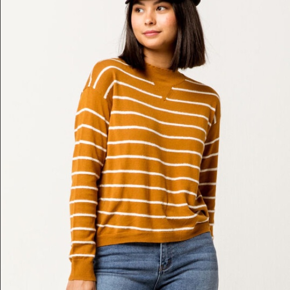 🔥 RVCA Women's Tristan Striped Sweater NWT - Picture 5 of 10